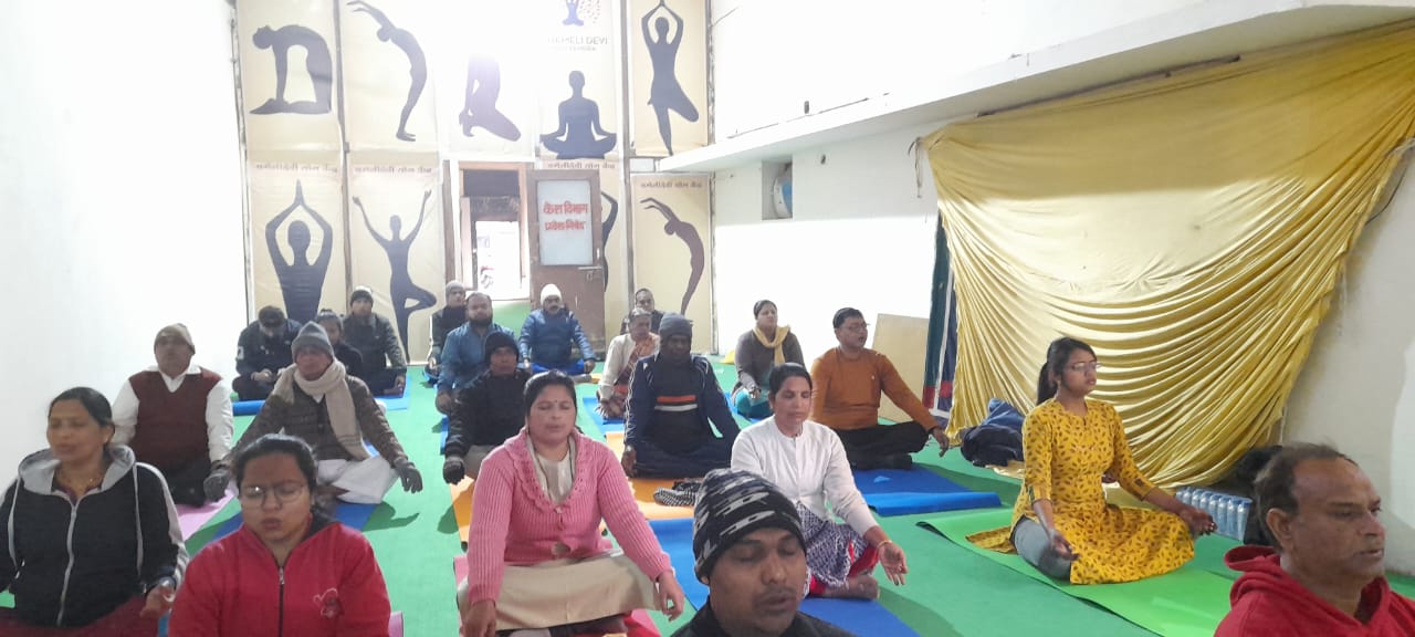 The Chameli Devi Yoga Center in Pardeshipura was officially opened today.